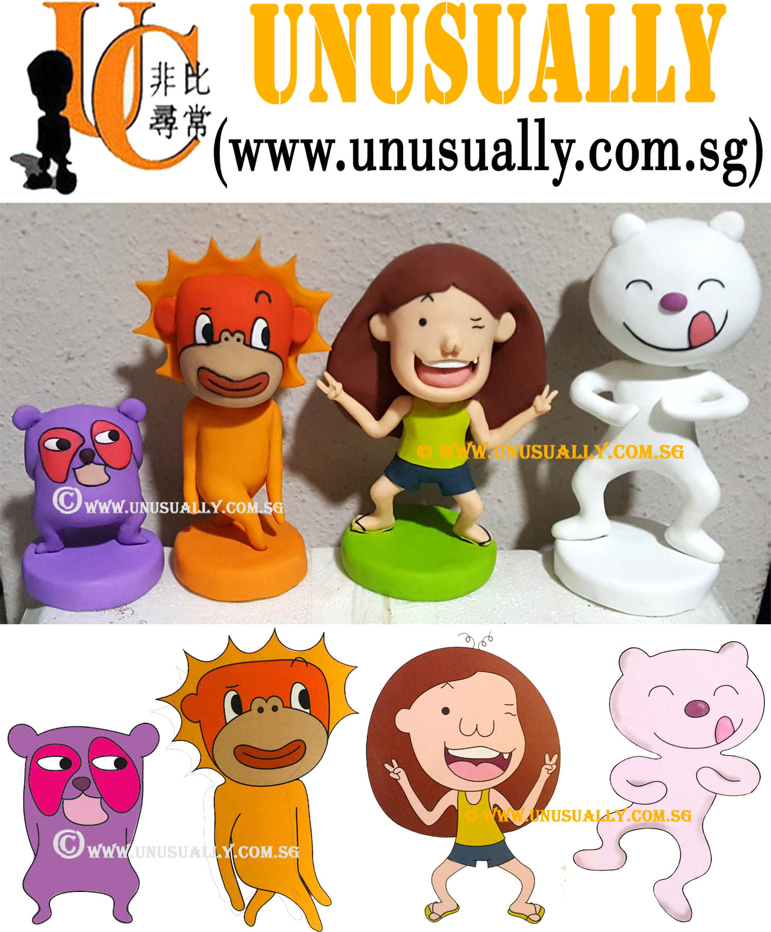 Fully Customized 3D Chinese Novel Character Figurines